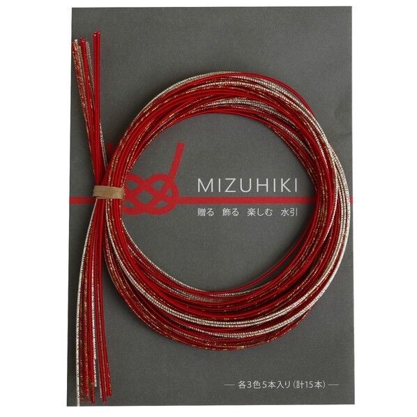 Piece piece MIZUHIKI 水引アソートセット リーフレット付 長さ90×幅1×高さ1mm 祝 PHC-100-2 1袋
