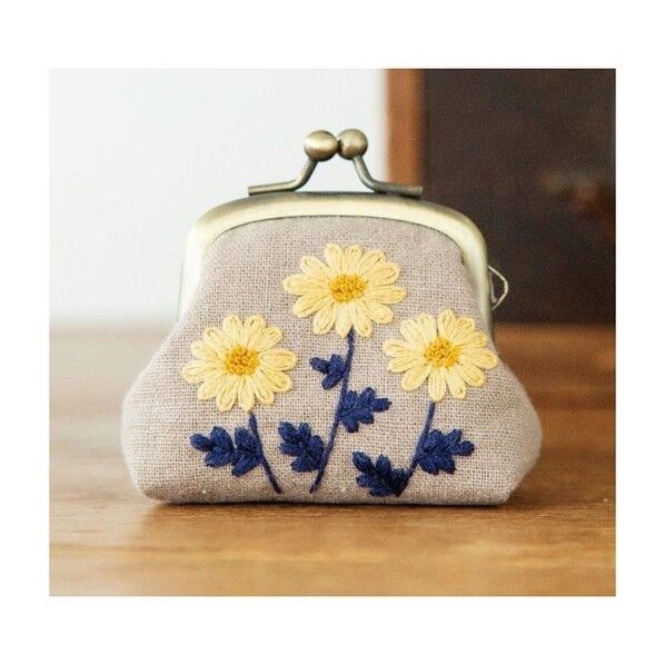 Piece piece スミレソラ 大和撫子ながま口キット 菊 約W7×H7×マチ3cm PHC-061-3 1個