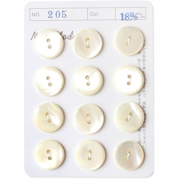 日本紐釦貿易 シェルボタン