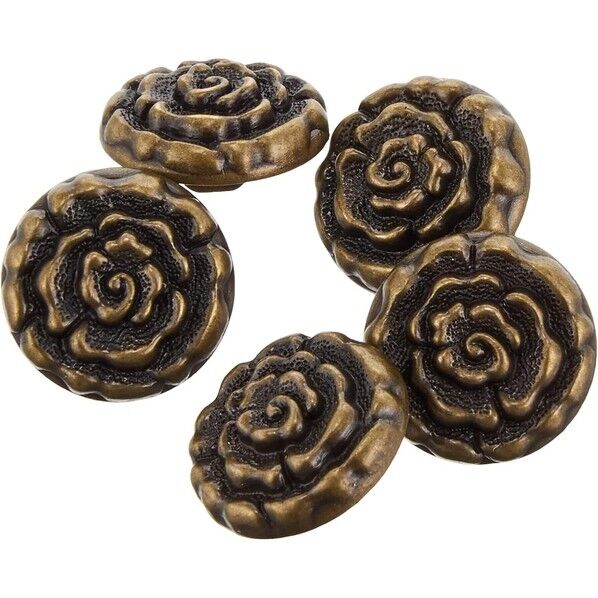 日本紐釦貿易 アンティーク調デザインボタン アンティークゴールド