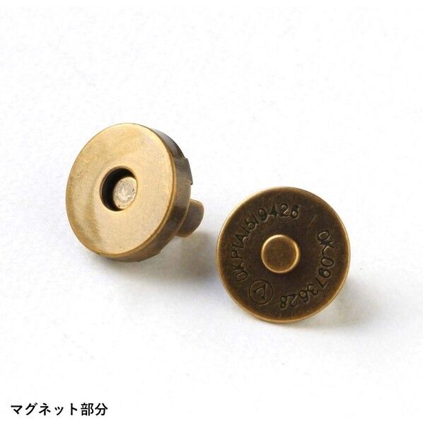 日本紐釦貿易(Nippon Chuko) 足折マグネットボタン 差し込みタイプ