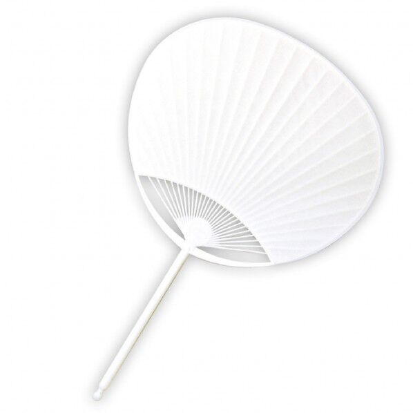 うちわ丸柄(プラ製)