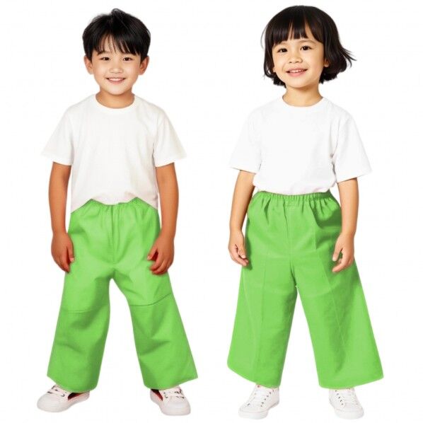 衣装ベース J ズボン 黄緑 総丈:640mm、胴回り:450~900mm、股下:415mm 4270 1個