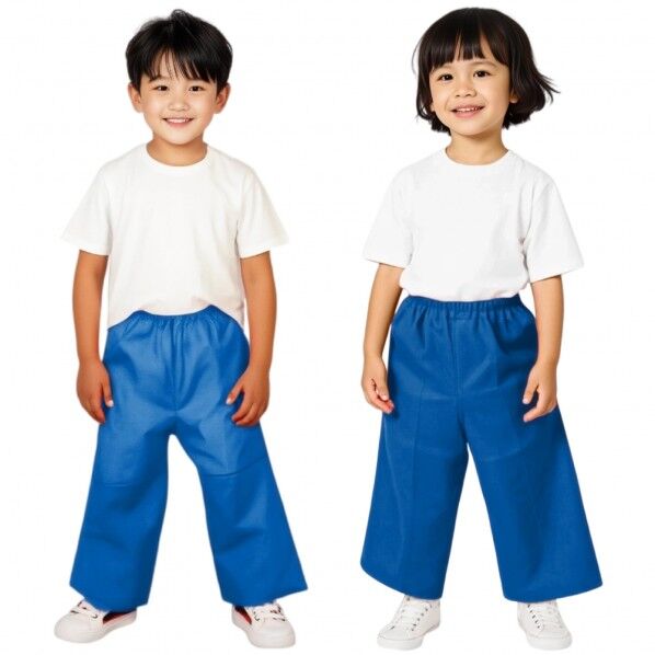 衣装ベース C ズボン 青 総丈:540mm、胴回り:360～700mm、股下:350mm 4275 1個