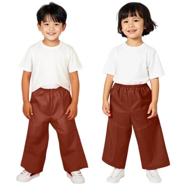 衣装ベース C ズボン 茶 総丈:540mm、胴回り:360~700mm、股下:350mm 4281 1個