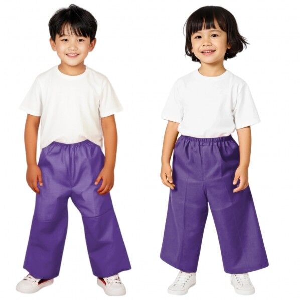 衣装ベース C ズボン 紫 総丈:540mm、胴回り:360~700mm、股下:350mm 4285 1個