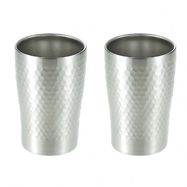 ステンレス二重タンフﾞラー280ml 2pcs