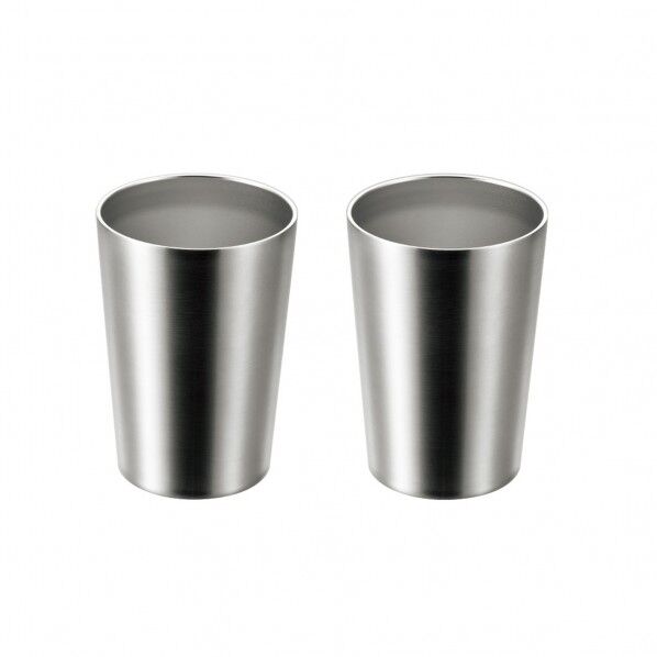 ステンレス二重タンフﾞラー450ml 2pcs