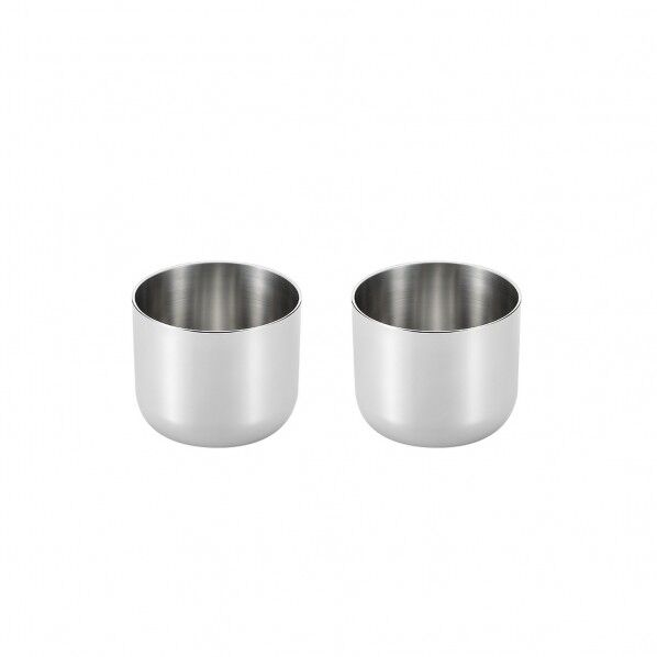 ステンレスぐい呑み 2P