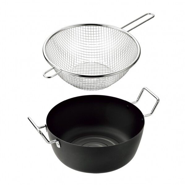 天ぷら鍋22cm&手付フライヤー22cm