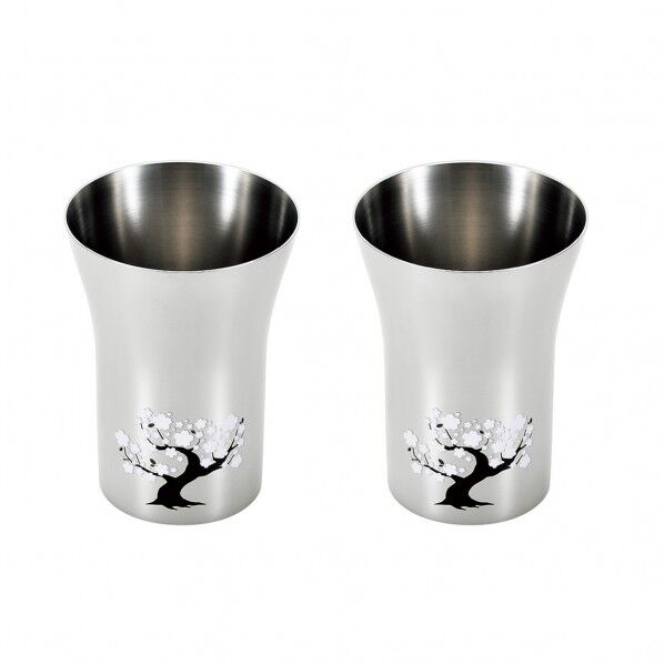 感温ステンレスタンフﾞラー300ml 2P 桜