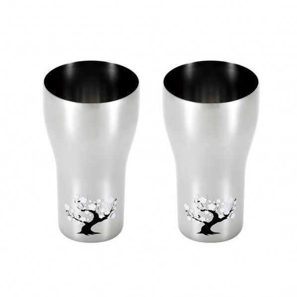 感温ステンレスタンフﾞラー440ml 2P 桜