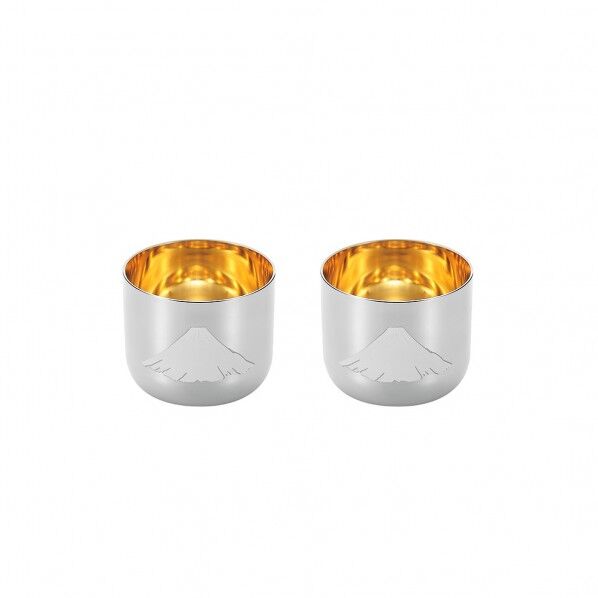 感温ぐい呑み 富士 内面金 2P