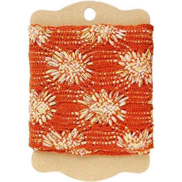 日本紐釦貿易 透かしフラワーニットリボン