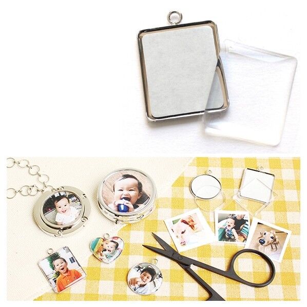 日本紐釦貿易 ポッティングシール ペンダント 長方形