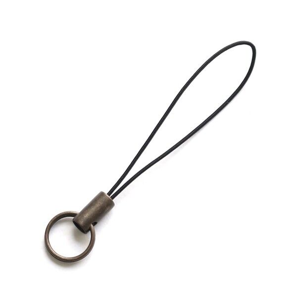 日本紐釦貿易 二重リング付きストラップ 金具部分アンティークゴールド