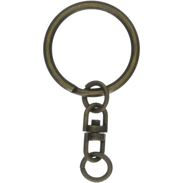 日本紐釦貿易 回転カン付きキーホルダー金具