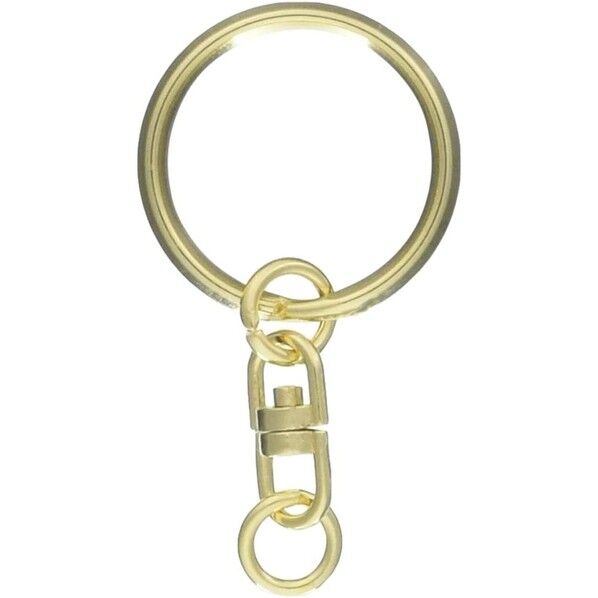 日本紐釦貿易 回転カン付きキーホルダー金具