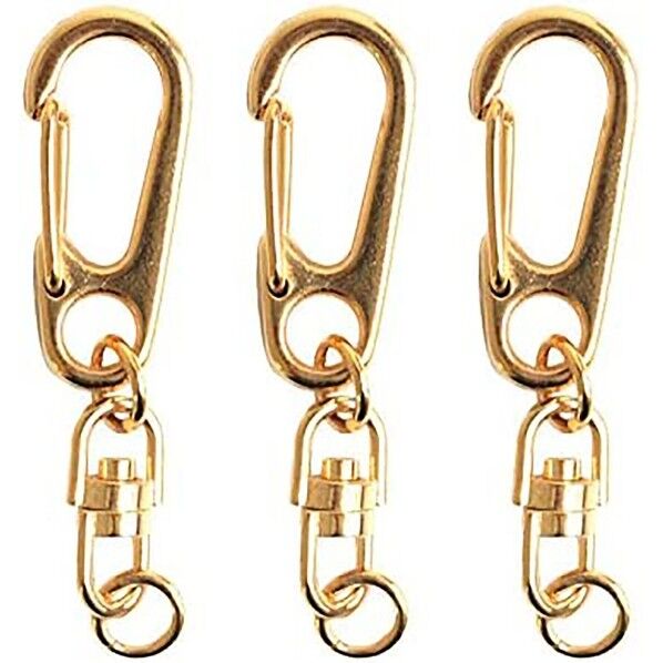 日本紐釦貿易 回転カン付きワンタッチキーホルダー金具