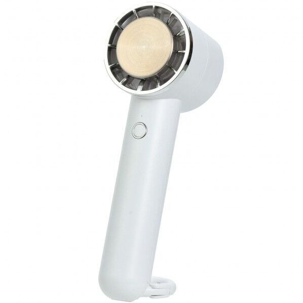 冷却プレート付ハンディファン リング付 ホワイト