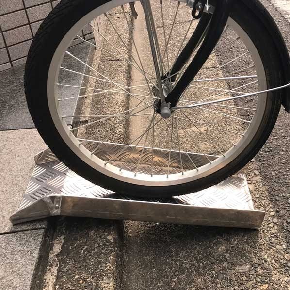 ミスギ アルミスロープ (自転車・バイク用スロープ) 幅210×奥行493×適合段差50∼180mm RD-180 1枚...