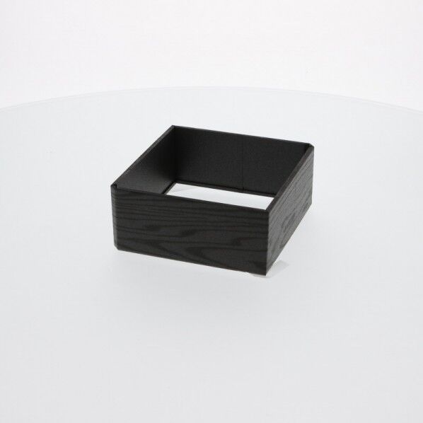 アクタ 弁当容器 ワン折重 縁 41(50) 黒焼杉 組立後外寸:125×125×50mm/深さ44mm 004430001 50枚