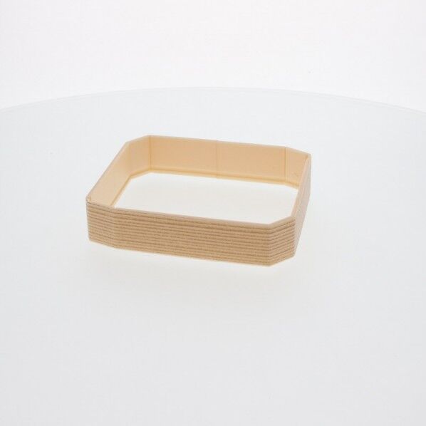 アクタ 弁当容器 ワン折重隅切 縁 50(33) 杉 組立後外寸:151×151×33mm/深さ30mm 004430005 50枚