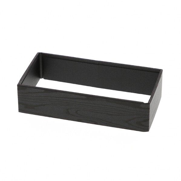 アクタ 弁当容器 ワン折重 縁 73×38(50) 黒焼杉 組立後外寸::217×116×50mm/深さ43mm 004430026 50枚