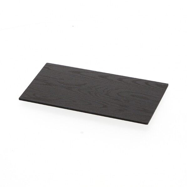 アクタ 弁当容器 ワン折重 共蓋 70×37 黒焼杉 外寸:205×111×3.8mm 004430058 50枚