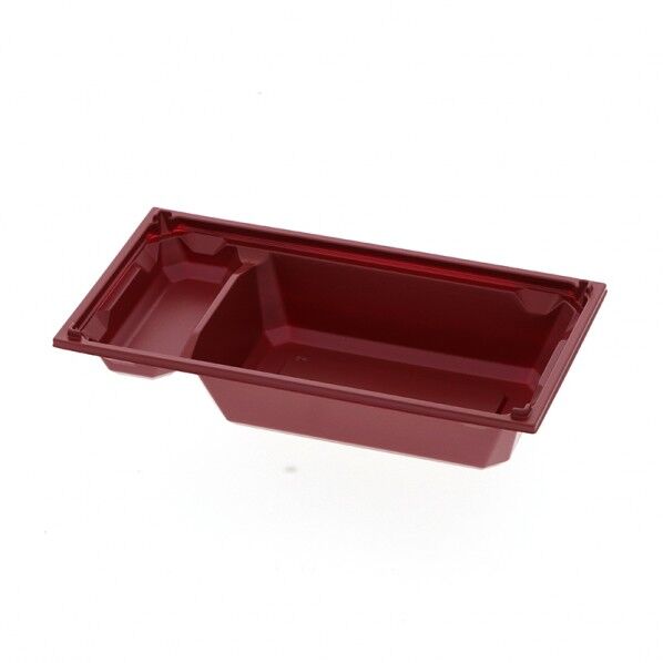 弁当容器 ワン折重 底 70×37B-43 赤