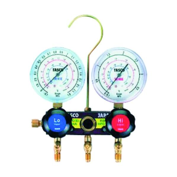 ゲージマニホールド(R404A、R134a) TA124E-1 1個