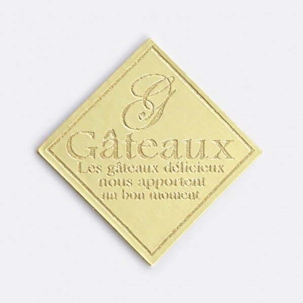 ケーキピック 353 金 角G-1