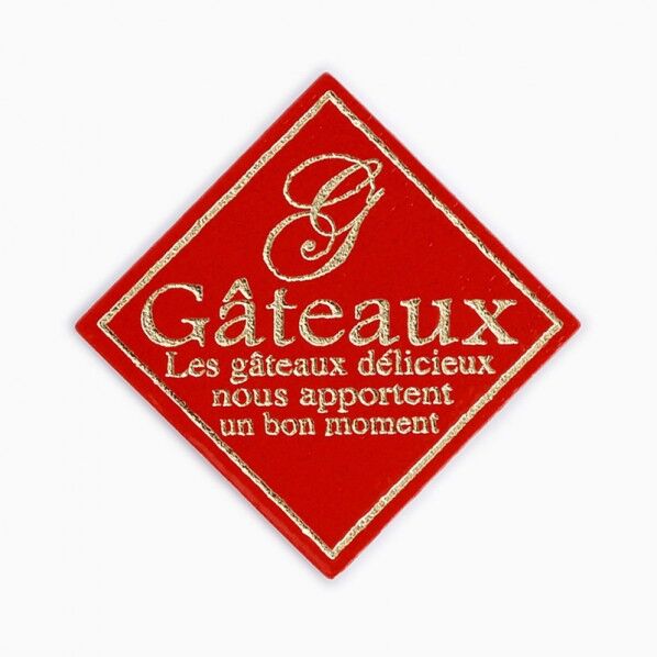 ケーキピック 354 赤 角G-2