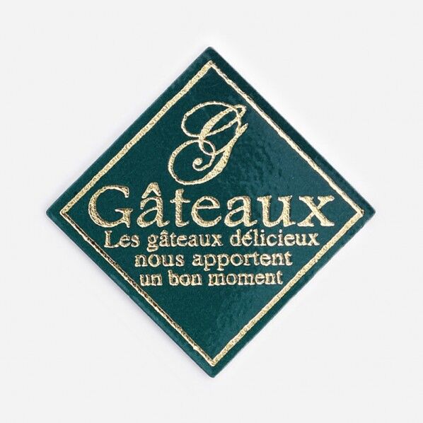 ケーキピック 355 緑 角G-3