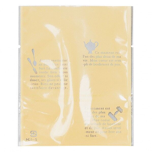 平袋 仏語&ツール柄 中 Z-134-2 クリーム