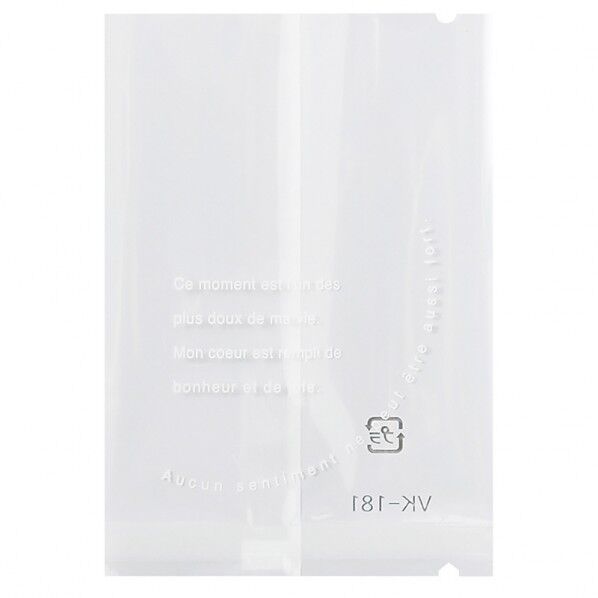 クッキー・マカロン用袋 仏語柄 合掌貼り VK-181-W ホワイト