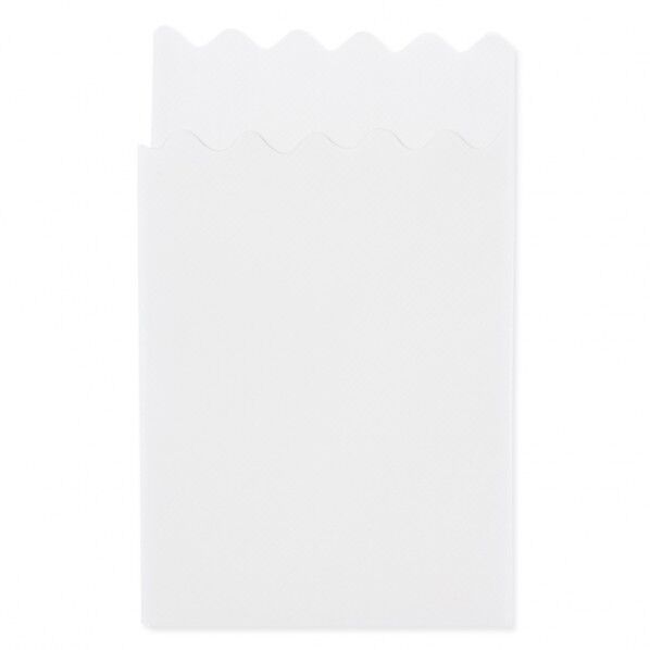 紙ナプキン 六折 波 ポリ入 白無地