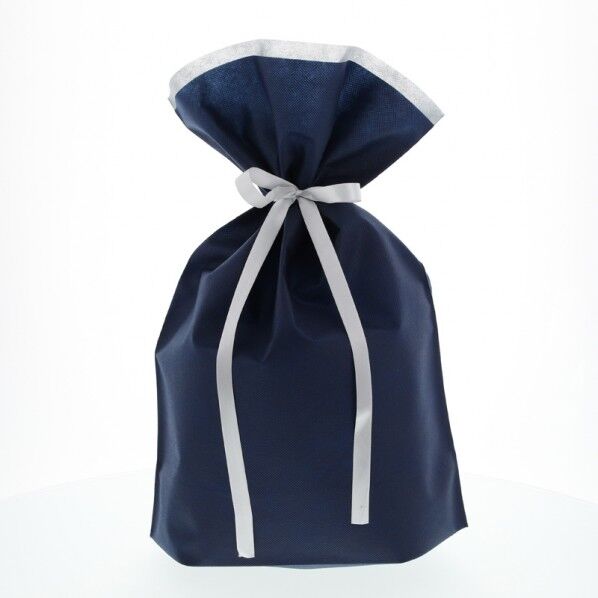 不織布巾着袋 FK3082 ネイビーL
