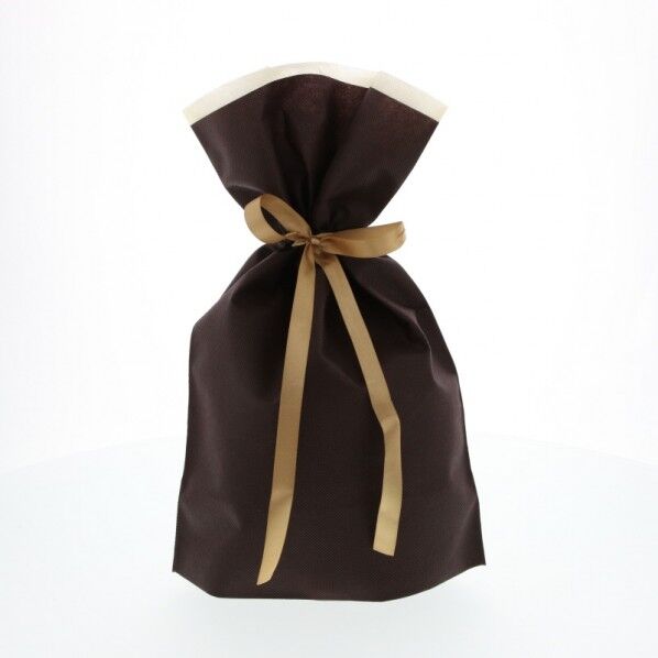 不織布巾着袋 FK3093 ブラウンM