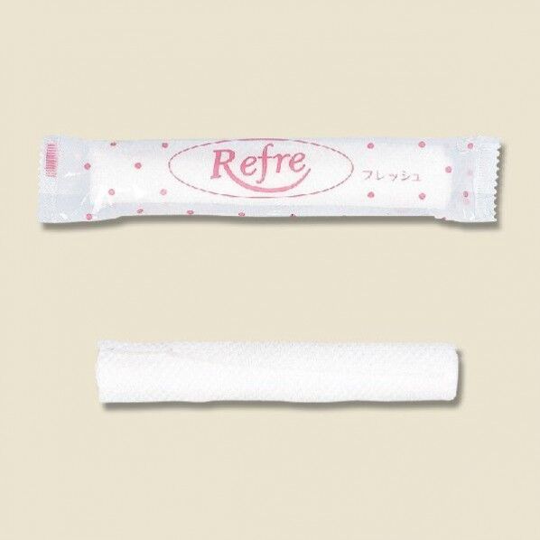 紙おしぼり リフレ 丸型 ピンク