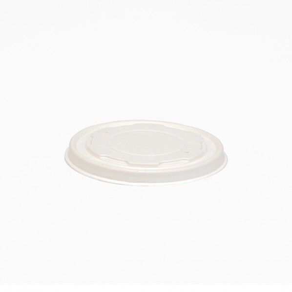 ケーピープラテック 食品容器 KMカップ パルプフタ KM90 白 外寸:φ95×高11mm 004440944 50枚