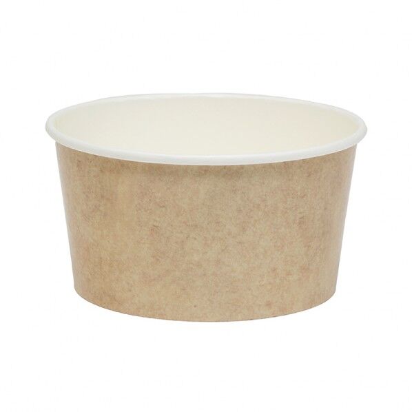 ケーピープラテック 食品容器 KMカップ 本体 KM140-750 茶 外寸:φ140×高さ75mm 004440953 50枚