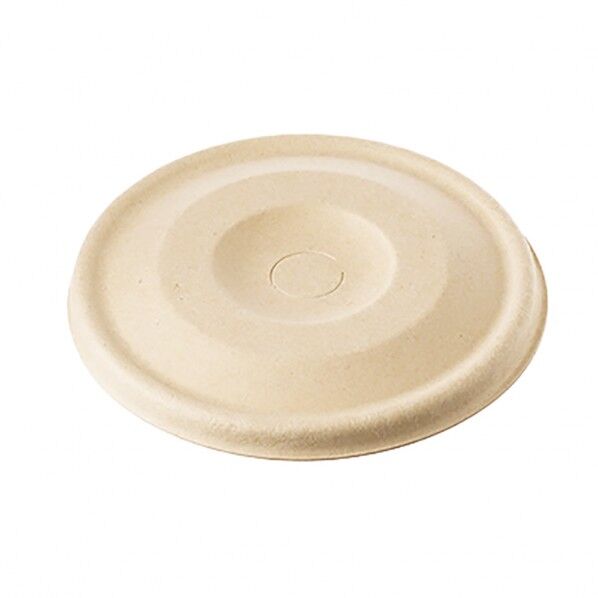 KMコップ 90バガス平フタ  ナチュラル