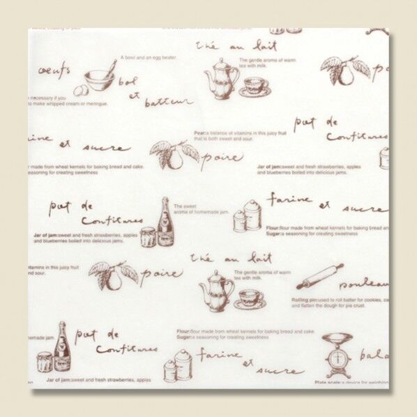 クッキングペーパー CSEシート 150×150 ティータイム 白