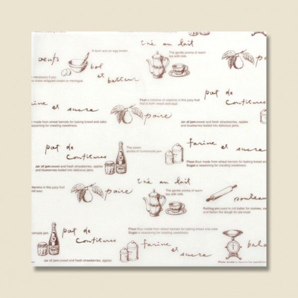 クッキングペーパー CSEシート 120×120 ティータイム 白