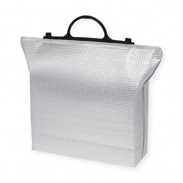 手提げ保冷角底袋 マチ特大 黒取手