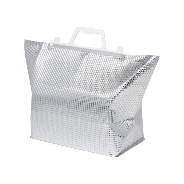 手提げ保冷角底袋 小 白取手