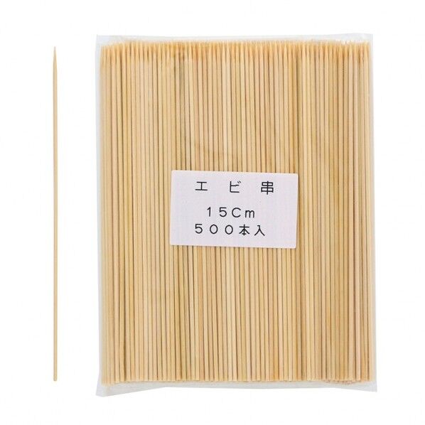 まるわ エビ串 15cm W-56 直径1.8mm×15cm 004619012 500本