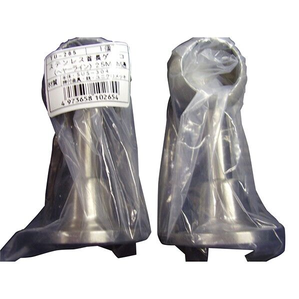 TU-265 B付 ステンレス首長ゲンコ25通し ヘアーライン