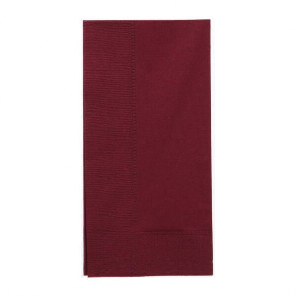 2層(2プライ)カラーナプキン Lサイズ LUC-28 ワインレッド